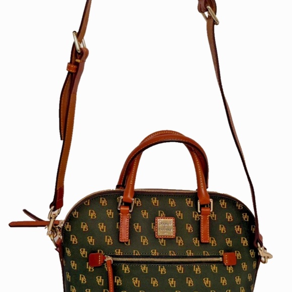 Dooney & Bourke Gretta Domed Zip Satchel – Water-Repellent Coated Fabric - Picture 2 of 8